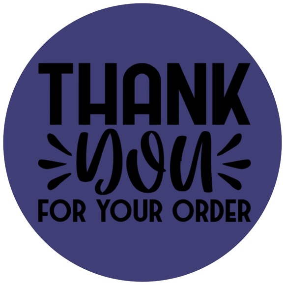 100 thank you for your order stickers | packaging supplies NWT - Picture 2 of 11